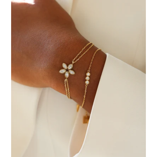 ZAG  Bijoux Armbandjes met zirconia glitter steentjes