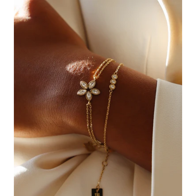 ZAG  Bijoux Armbandjes met zirconia glitter steentjes