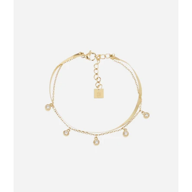 ZAG  Bijoux Armbandjes met zirconia glitter strass steentjes