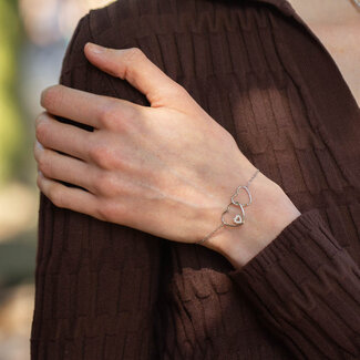 Day & Eve  Zilver harten