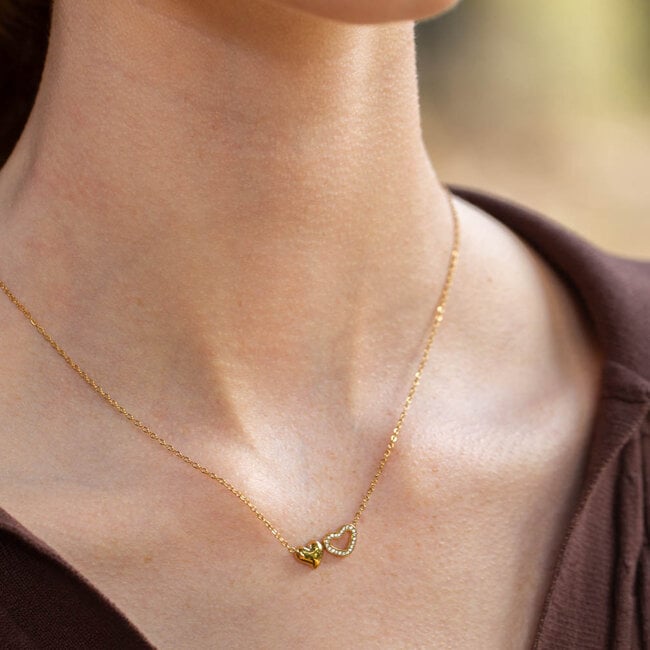 Day&Eve Hartjes Ketting van Stainless steel