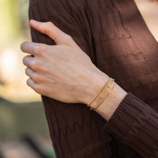 Day & Eve  Schakelarmband met bolletjes