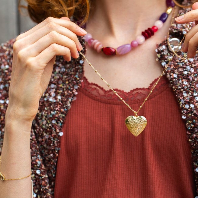 Biba Hart medaillon ketting