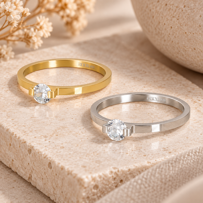 IXXXI Vulring 2mm mini glamour stone  goud