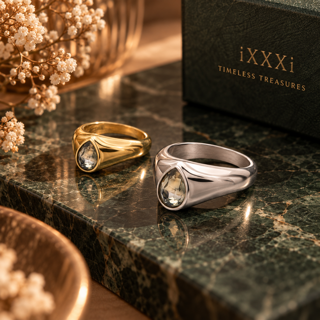 IXXXI iXXXi Fame Alora met burgundy aubergine crystal steen