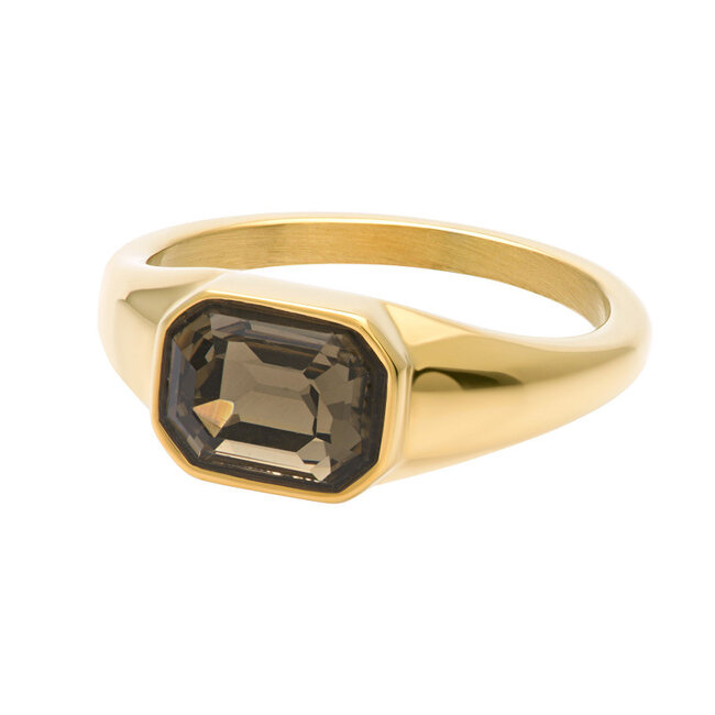 IXXXI iXXXi Fame ring Vero met black diamond crystal steen