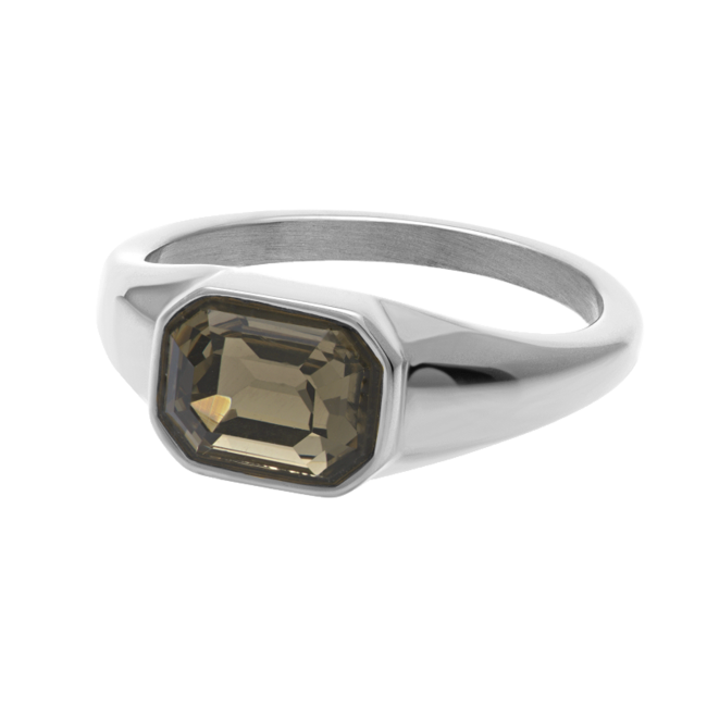 IXXXI iXXXi Fame ring Vero met black diamond crystal steen