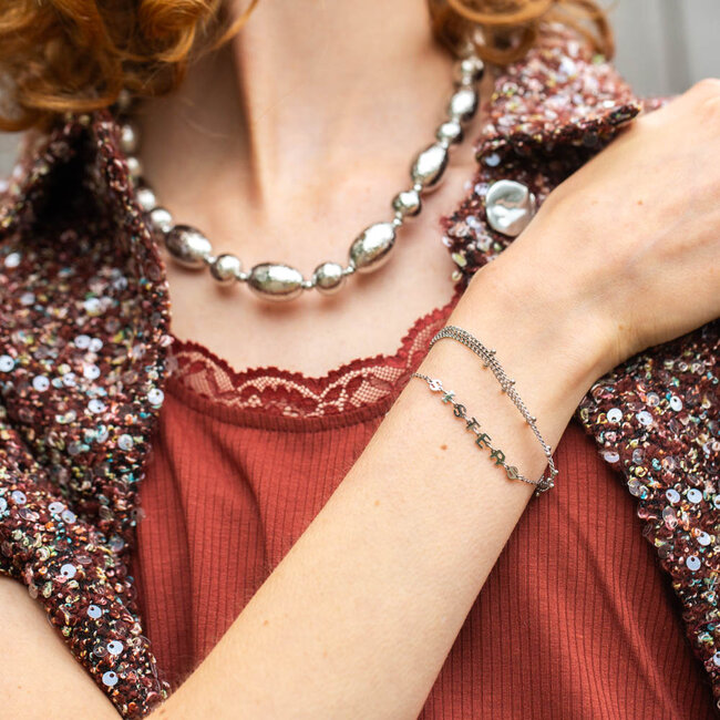 Day&Eve zilver armbanden met sisters zusjes of tijdloze schakels