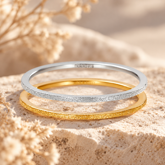 IXXXI Aanschuif ring sandblasted