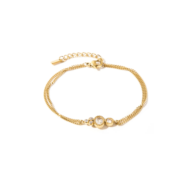 Chique Armband met crystal glitter steen