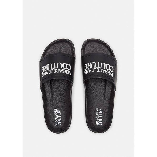 Logoband slippers | Zwart | Versace Jeans Couture
