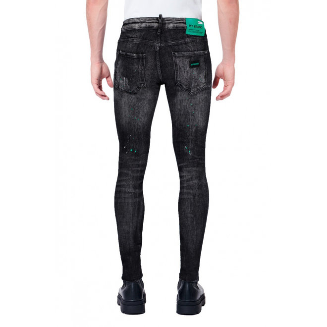 Distressed Jeans | Neon green black| My Brand