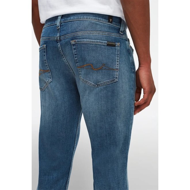 Paxtyn Stretch Tek Intuitive Mid Blue Jeans van 7 For All Mankind