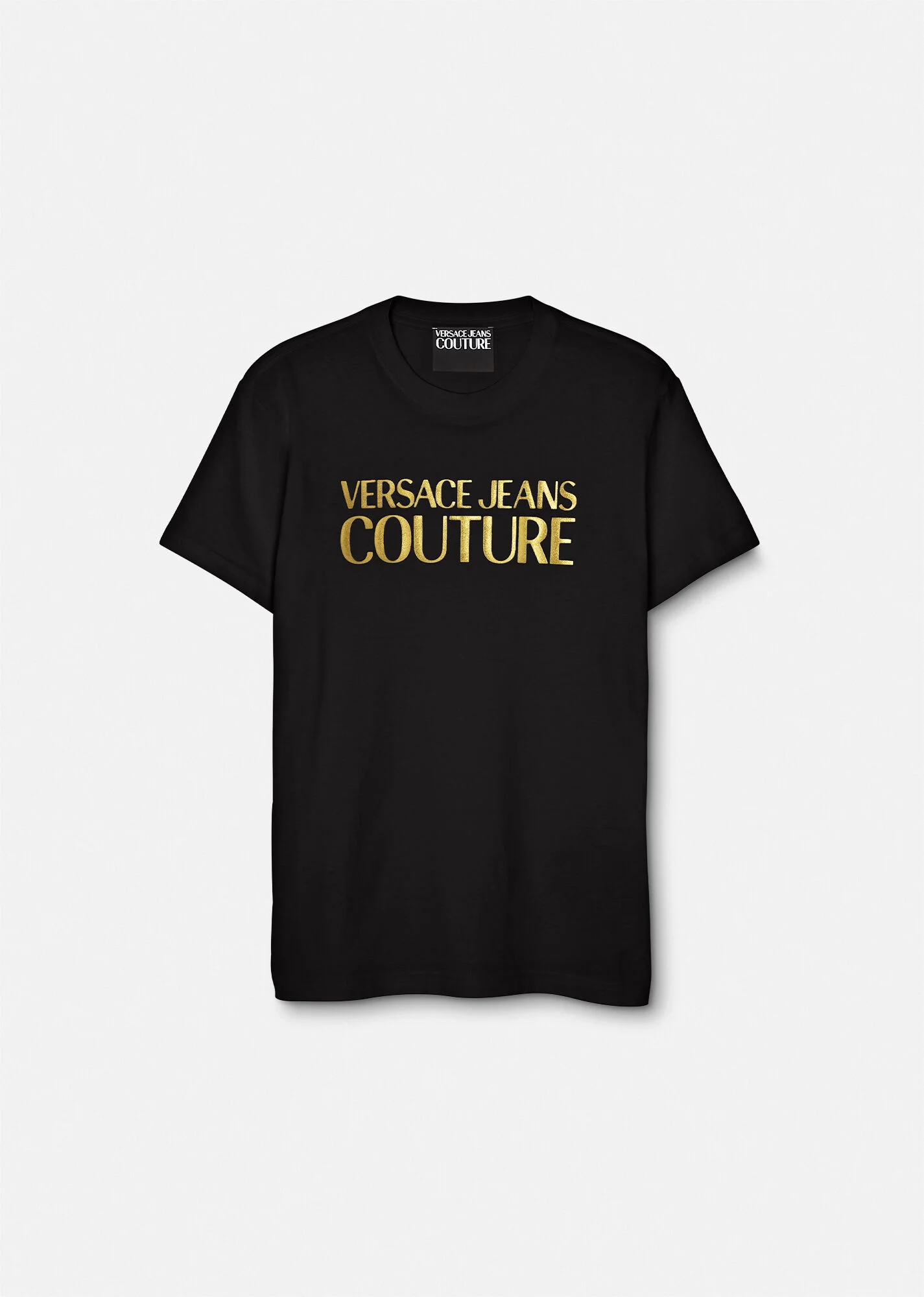 distillatie schade Overtreding Versace Jeans Couture | Logo t-shirt in zwart / goud | Royalz - Royalz
