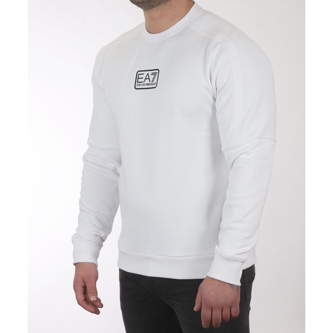 Wit sweatshirt met EA7 logo