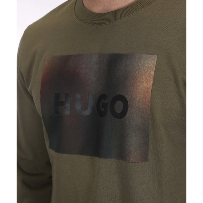Open Green Logo Sweater HUGO
