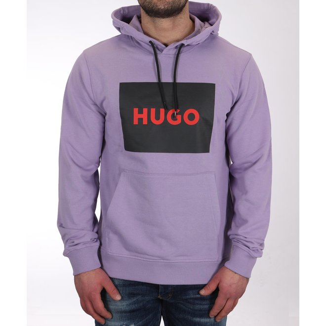 HUGO | Logo hoodie paars