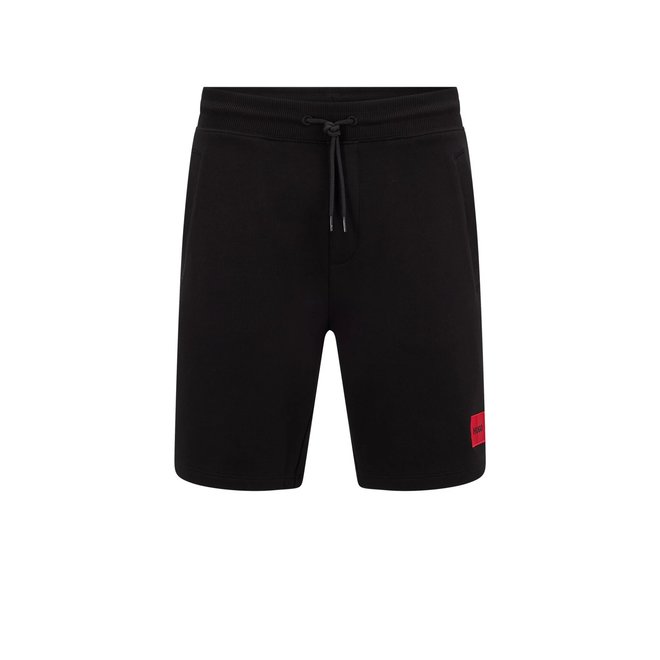 Zwarte HUGO shorts met rood logo