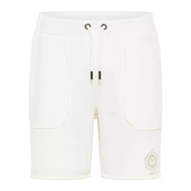 Witte sweat short van Carlo Colucci // C3609