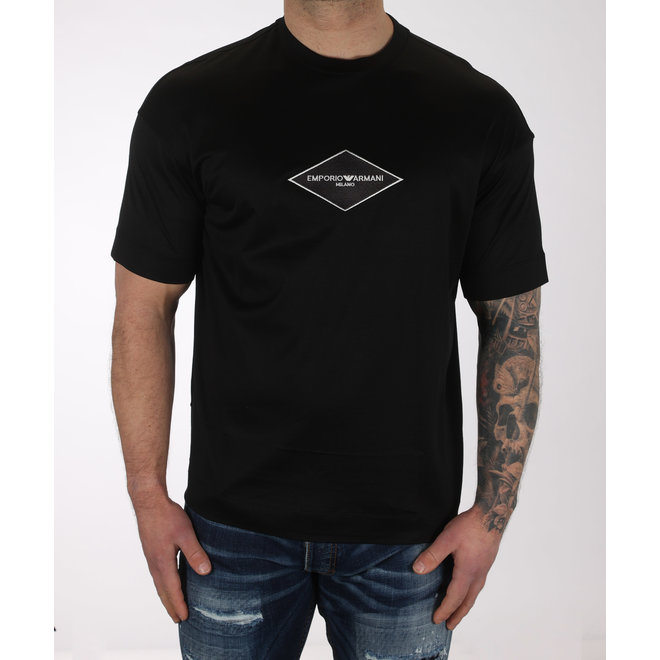 Zwart t-shirt met logo van Emporio Armani