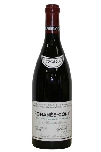 Bottle of Romanee Conti