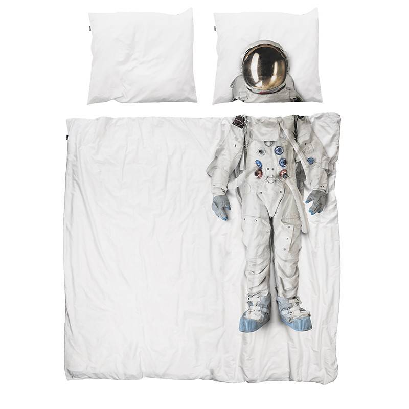 200 X 200 Cm Housse Couette 2 Personnes Astronaute Housse De