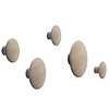 Muuto Dots-set (van 5 kledinghaken) eik