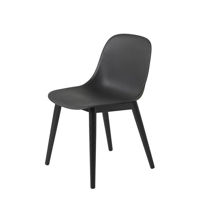Muuto Fiber Side Chair pieds en bois