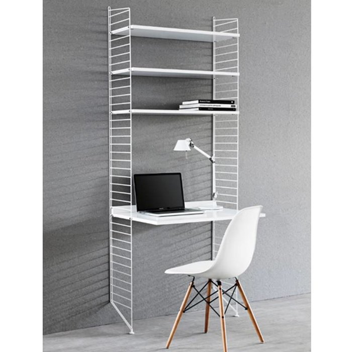 String Etagère murale avec bureau (blanc )