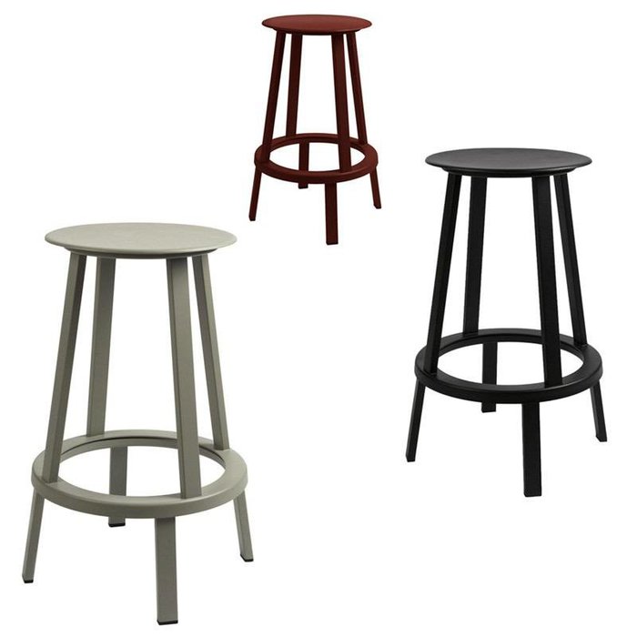 HAY Tabouret Revolver Stool  - powder coated steel frame
