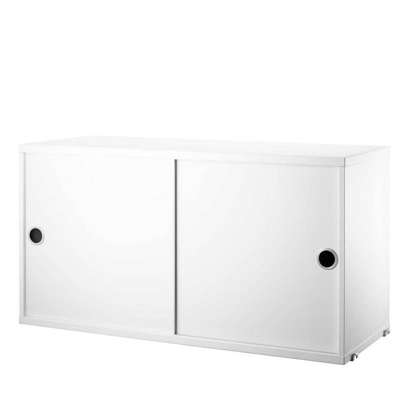 String Cabinet with sliding doors 78x30xH42cm
