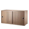 String Cabinet with sliding doors 78x30xH42cm