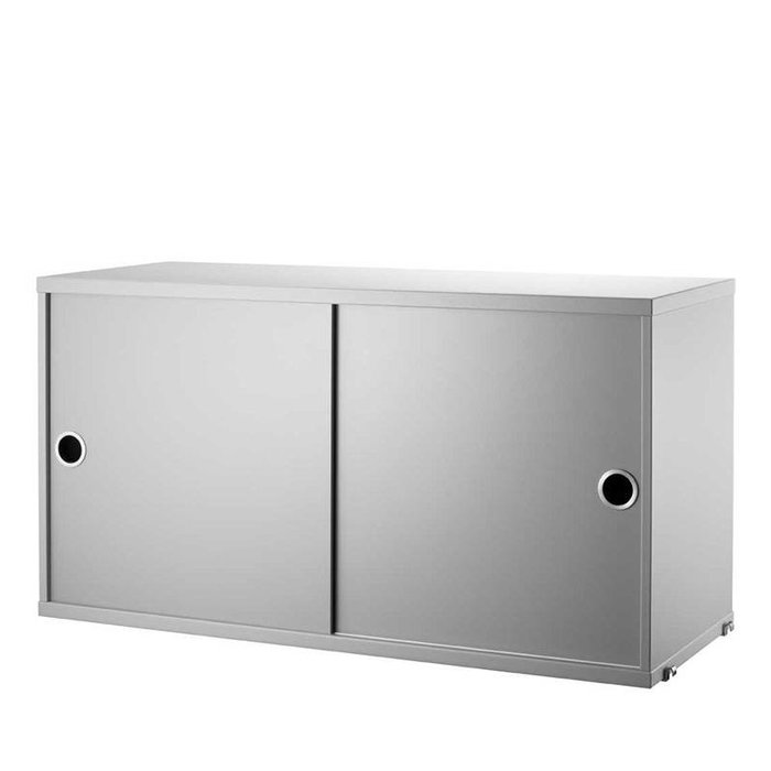 String Cabinet with sliding doors 78x30xH42cm - String