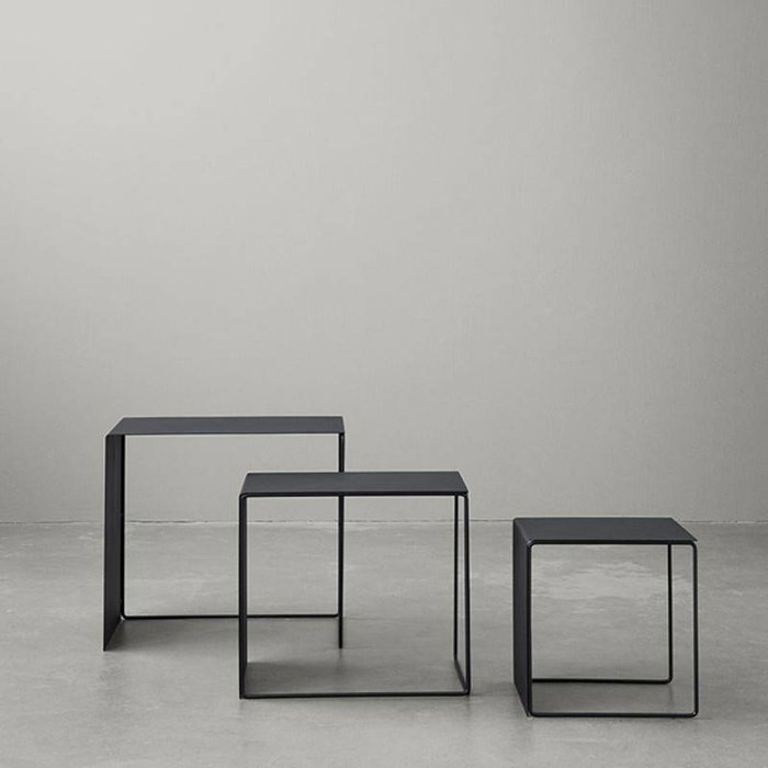 Fermliving Table cluster black (set 3pc)