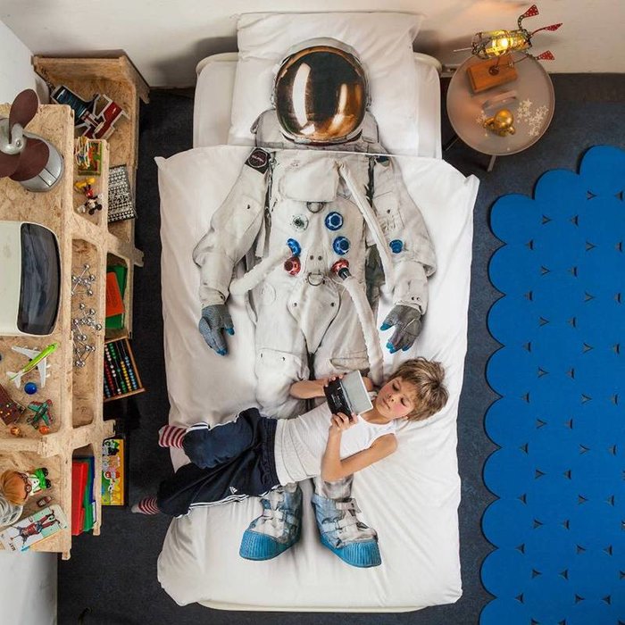 SNURK beddengoed Housse de couette astronaute