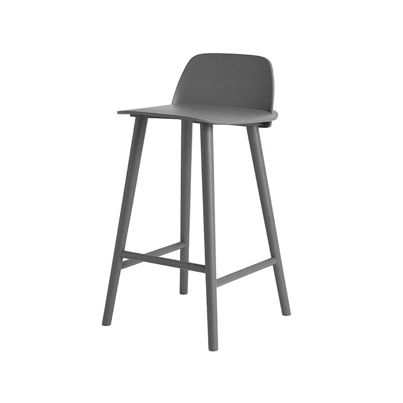 Tabouret de bar NERD de Muuto, H.65 cm, Blanc