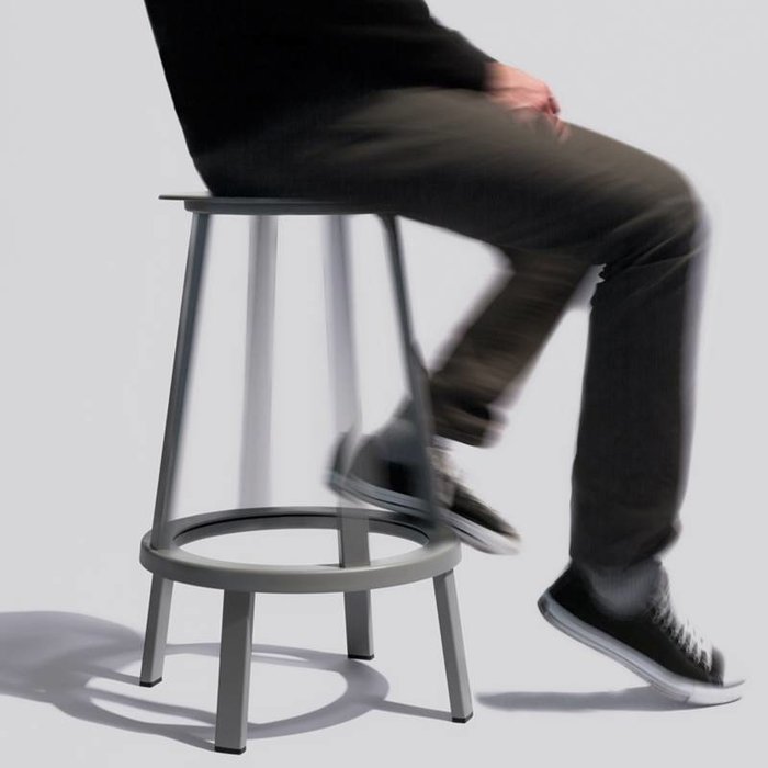 HAY Tabouret Revolver Stool  - powder coated steel frame