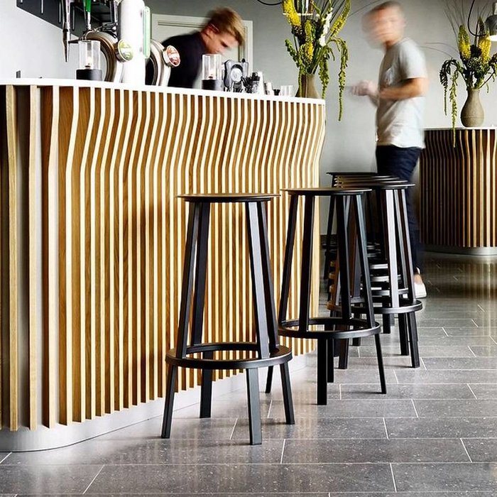 HAY Tabouret Revolver Stool  - powder coated steel frame