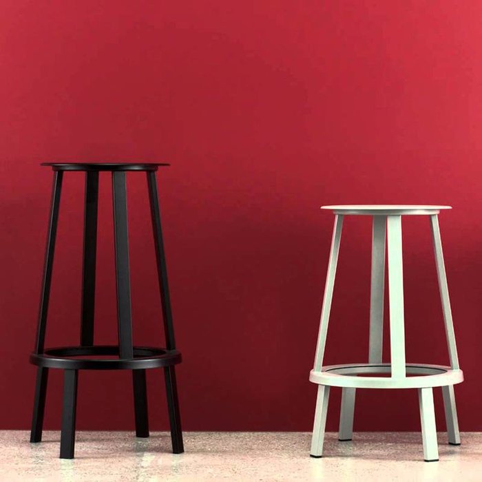 HAY Tabouret Revolver Stool  - powder coated steel frame