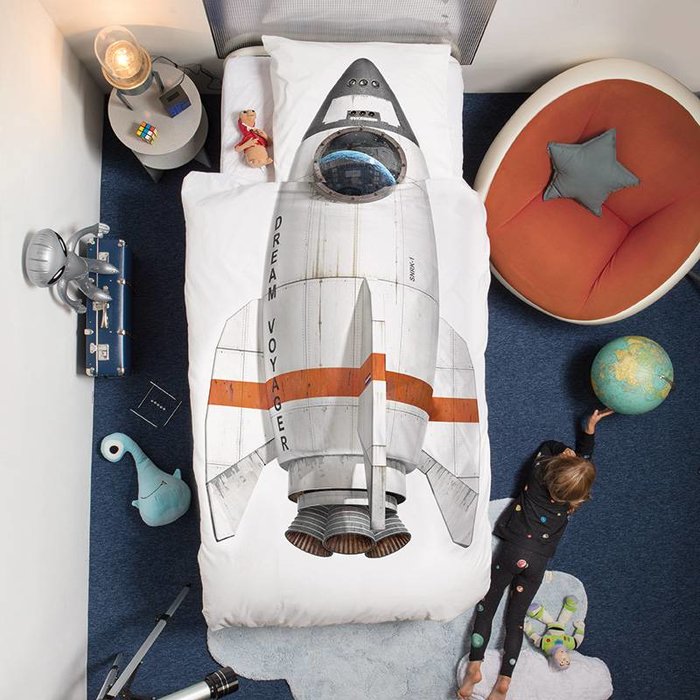 SNURK beddengoed Rocket dekbedovertrek 1p
