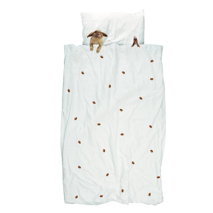 SNURK beddengoed FLANEL  Furry Friends dekbedovertrek