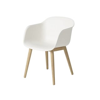 Muuto Fiber Armchair pieds en bois