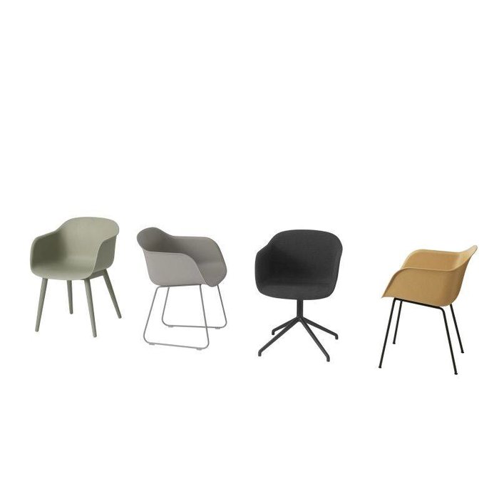 Muuto Fiber Armchair slede onderstel