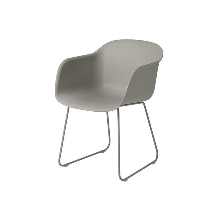 Muuto Fiber Armchair pieds traineaux