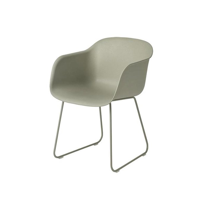 Muuto Fiber Armchair pieds traineaux