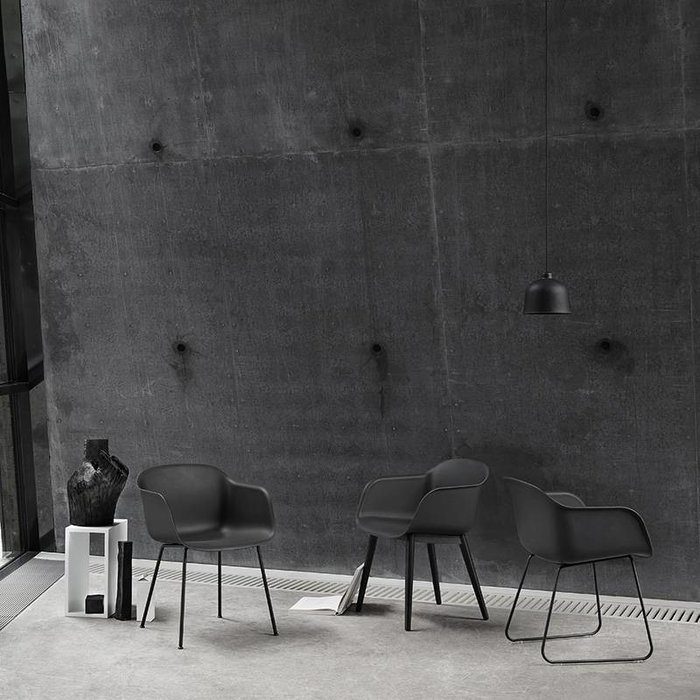 Muuto Fiber Armchair pieds traineaux