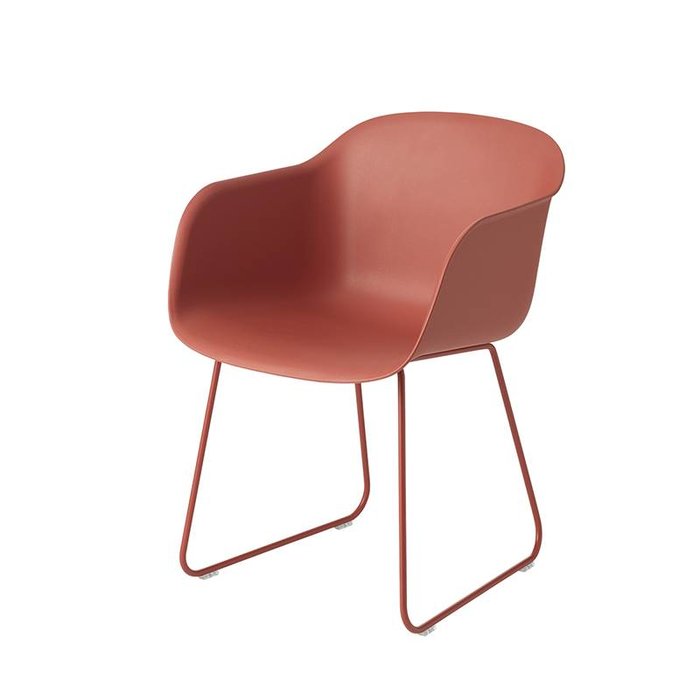 Muuto Fiber Armchair pieds traineaux
