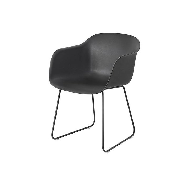 Muuto Fiber Armchair pieds traineaux