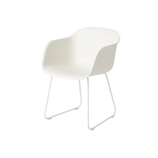 Muuto Fiber Armchair pieds traineaux