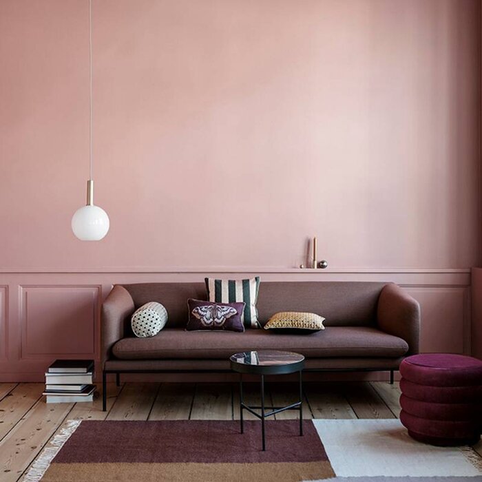 Fermliving Table d'appoint en marbre noir - Fermliving